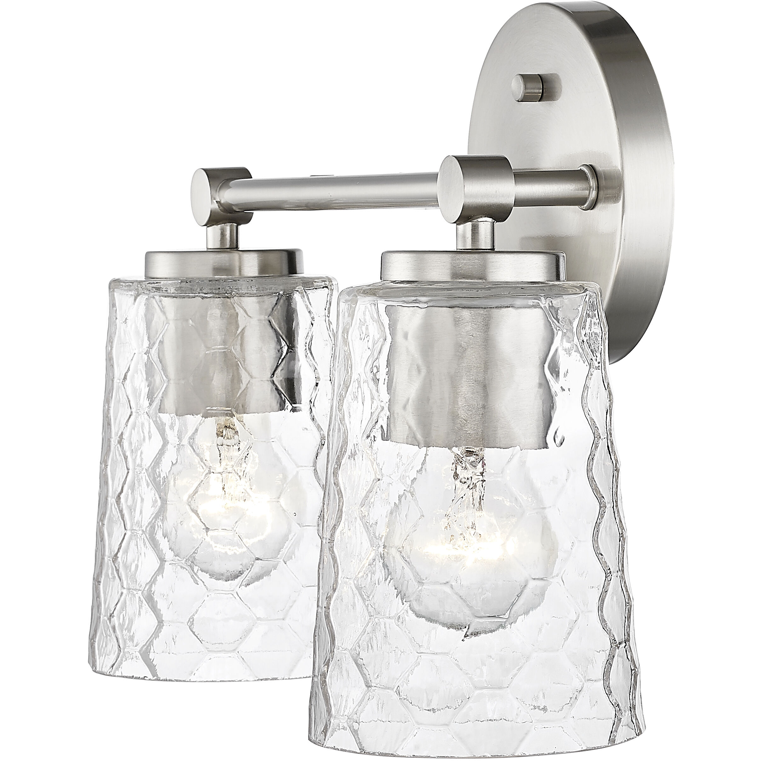 Ashli 2 Light 13.5 inch Brushed Nickel Bathroom Vanity Light Wall Light